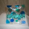 turquoise circles tray 6x6 $22